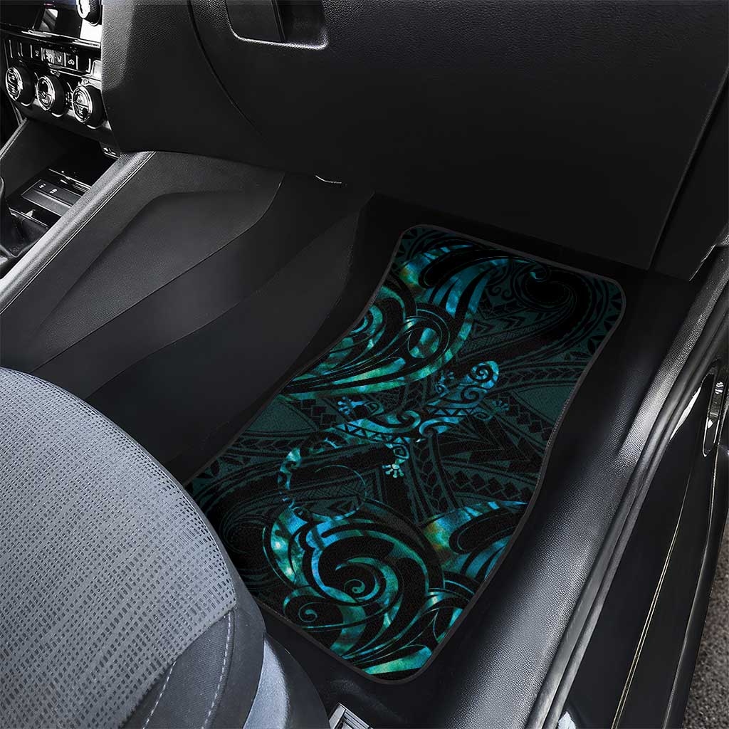 New Zealand Skink Car Mats Aotearoa Maori Mix Paua Shell LT14 - Polynesian Pride