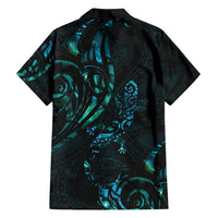 New Zealand Skink Family Matching Summer Maxi Dress and Hawaiian Shirt Aotearoa Maori Mix Paua Shell