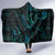 New Zealand Skink Hooded Blanket Aotearoa Maori Mix Paua Shell