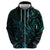 New Zealand Skink Hoodie Aotearoa Maori Mix Paua Shell