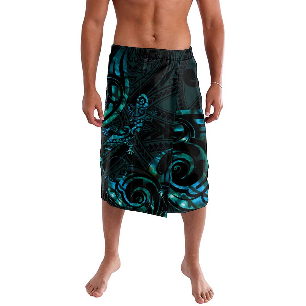 New Zealand Skink Lavalava Aotearoa Maori Mix Paua Shell LT14 Blue - Polynesian Pride