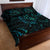 New Zealand Skink Quilt Bed Set Aotearoa Maori Mix Paua Shell