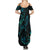 New Zealand Skink Summer Maxi Dress Aotearoa Maori Mix Paua Shell