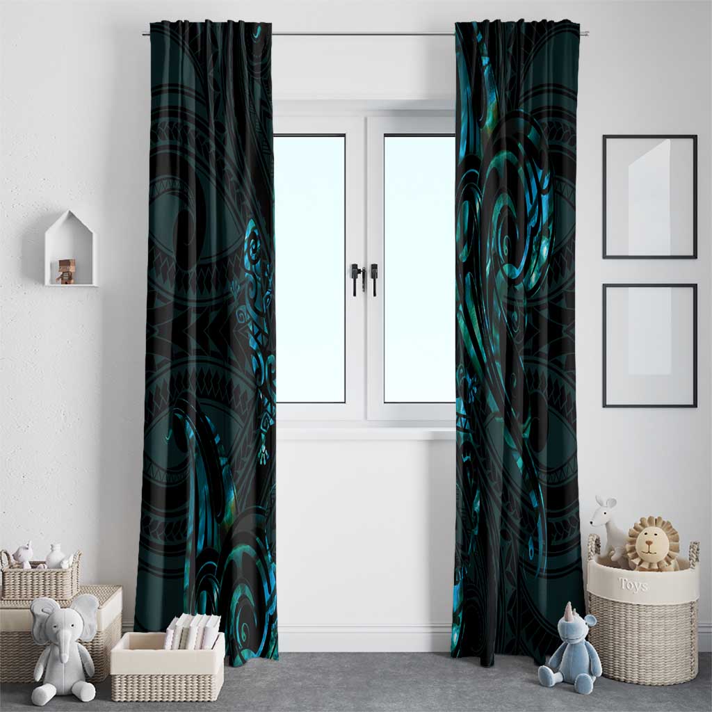 New Zealand Skink Window Curtain Aotearoa Maori Mix Paua Shell LT14 - Polynesian Pride