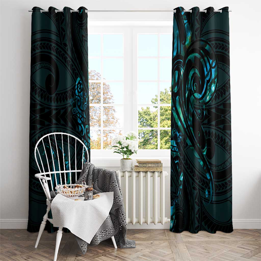 New Zealand Skink Window Curtain Aotearoa Maori Mix Paua Shell LT14 - Polynesian Pride