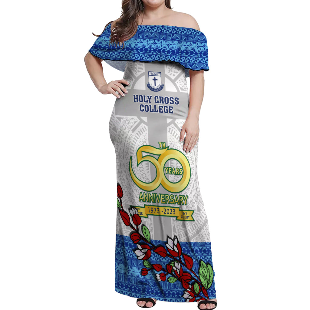 fiji-holy-cross-college-off-shoulder-maxi-dress-happy-50th-anniversary-fijian-tagimoucia-tapa-pattern