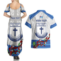 personalised-fiji-holy-cross-college-couples-matching-summer-maxi-dress-and-hawaiian-shirt-happy-50th-anniversary-fijian-tagimoucia-tapa-pattern