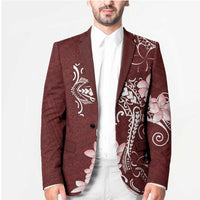 Oxblood Hawaii Blazer Hammerhead Shark Tattoo Curve Polynesian - Polynesian Pride
