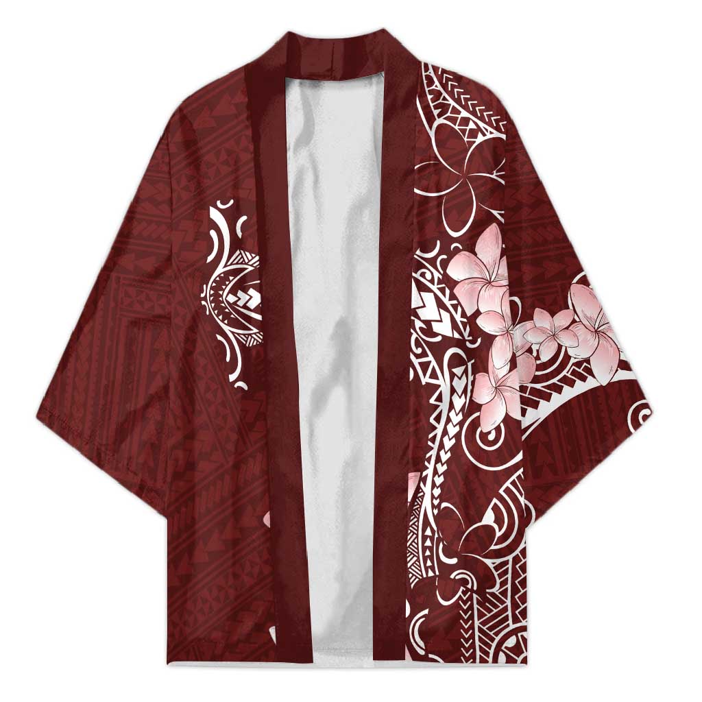 Oxblood Hawaii Kimono Hammerhead Shark Tattoo Curve Polynesian - Polynesian Pride