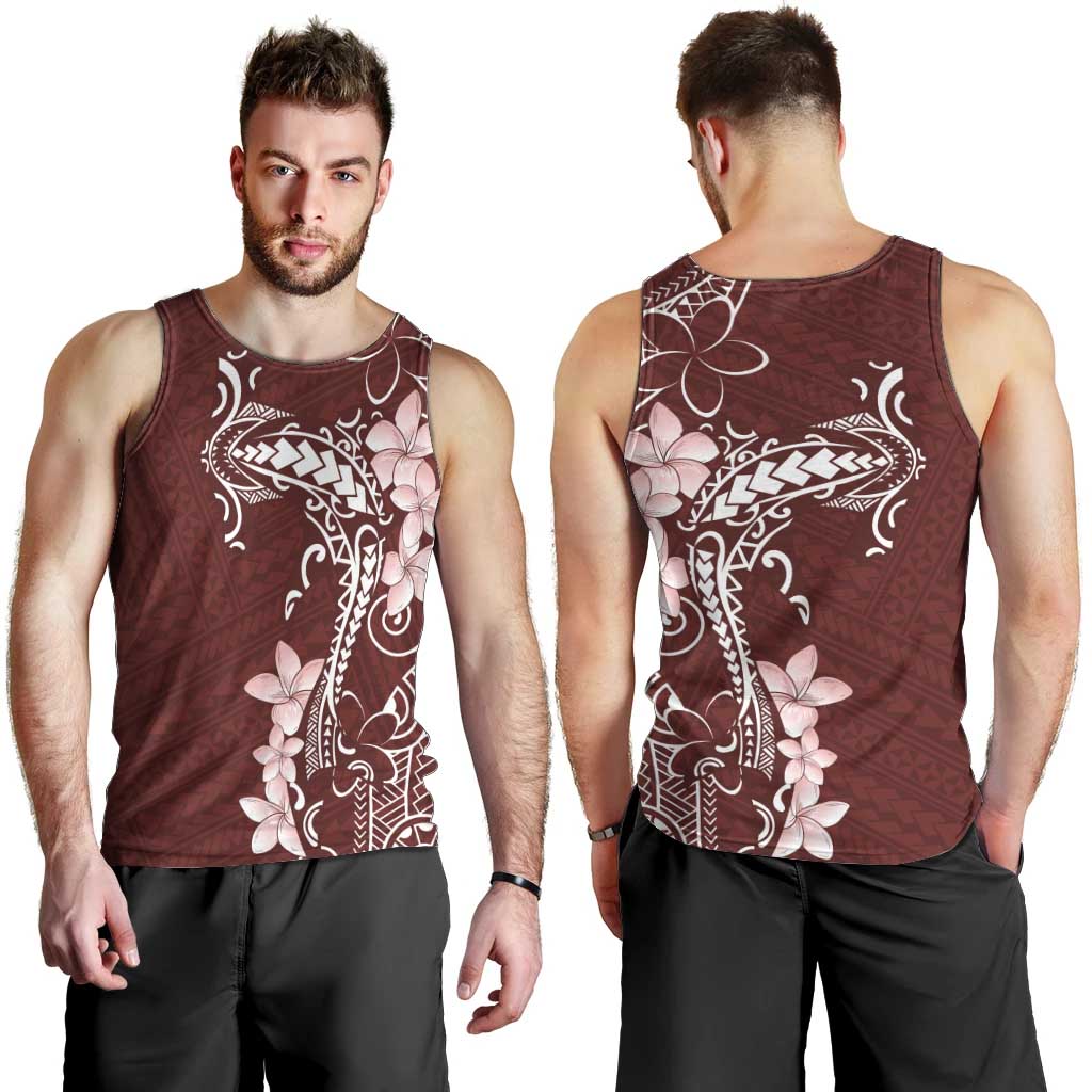 Oxblood Hawaii Men Tank Top Hammerhead Shark Tattoo Curve Polynesian - Polynesian Pride