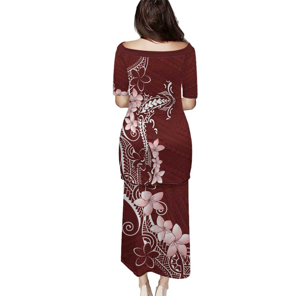 Oxblood Hawaii Puletasi Hammerhead Shark Tattoo Curve Polynesian - Polynesian Pride