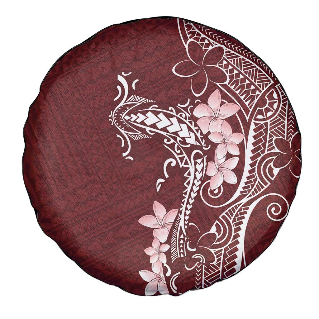 Oxblood Hawaii Spare Tire Cover Hammerhead Shark Tattoo Curve Polynesian - Polynesian Pride