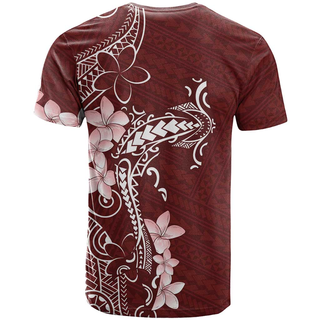 Oxblood Hawaii T Shirt Hammerhead Shark Tattoo Curve Polynesian - Polynesian Pride