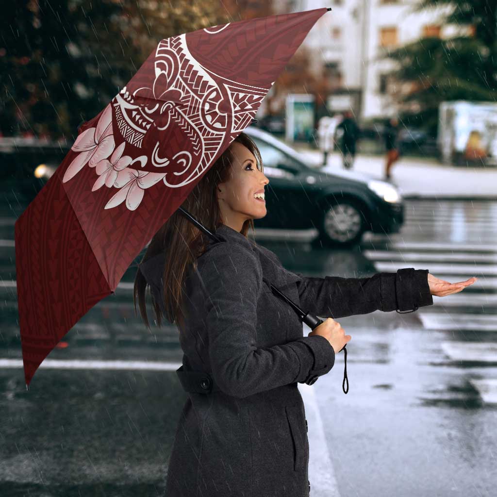 Oxblood Hawaii Umbrella Hammerhead Shark Tattoo Curve Polynesian - Polynesian Pride