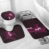 Pink Hawaii Bathroom Set Hammerhead Shark Tattoo Curve Polynesian - Polynesian Pride