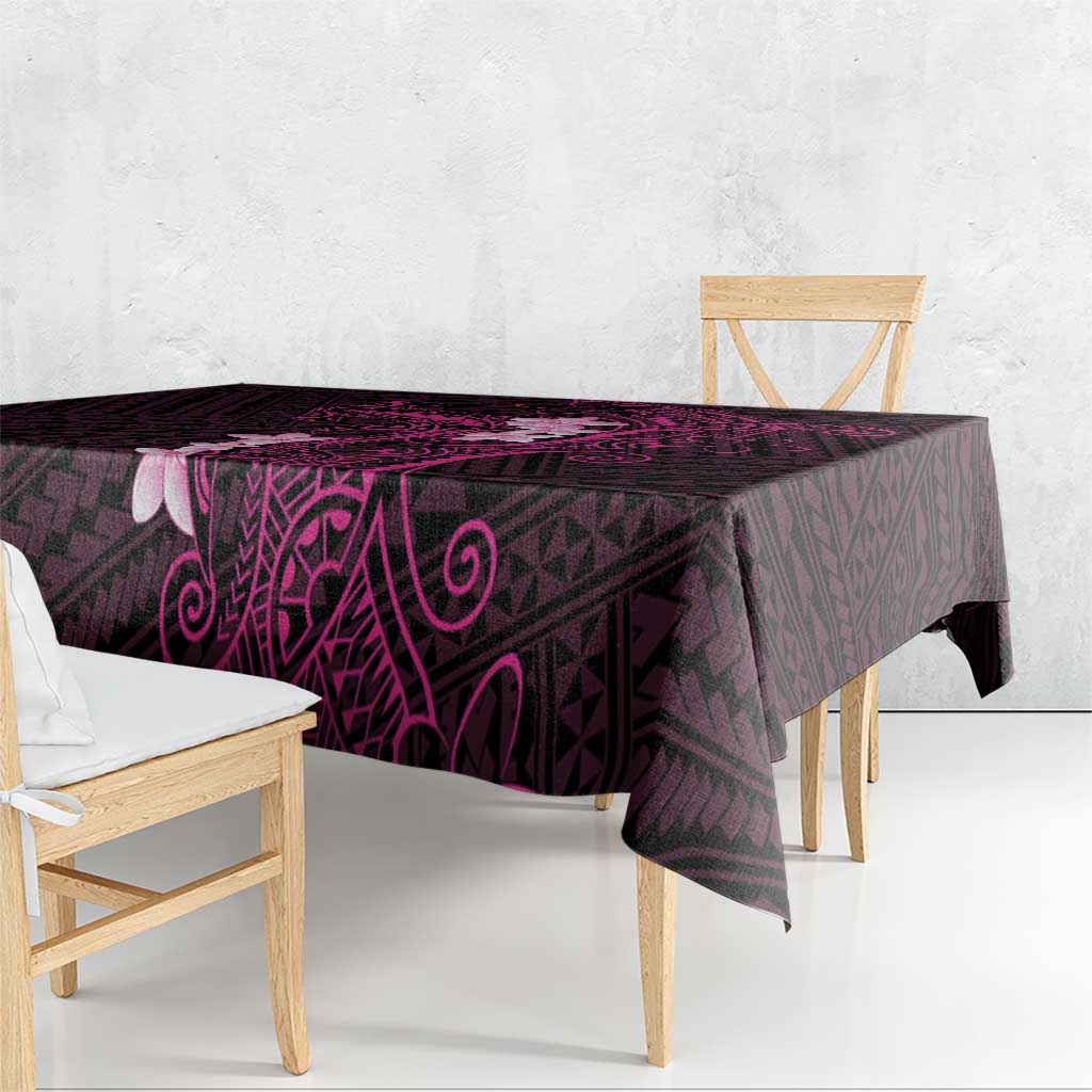 Pink Hawaii Tablecloth Hammerhead Shark Tattoo Curve Polynesian LT14 - Polynesian Pride