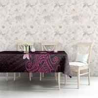 Pink Hawaii Tablecloth Hammerhead Shark Tattoo Curve Polynesian LT14 - Polynesian Pride