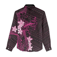 Pink Hawaii Women Casual Shirt Hammerhead Shark Tattoo Curve Polynesian - Polynesian Pride