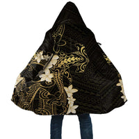 Black and Gold Hawaii Cloak Hammerhead Shark Tattoo Curve Polynesian - Polynesian Pride