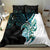 Proud Aotearoa Bedding Set Maori Silver Fern Mix Paua Shell Pattern