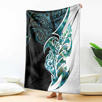 Proud Aotearoa Blanket Maori Silver Fern Mix Paua Shell Pattern LT14 - Polynesian Pride