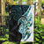 Proud Aotearoa Garden Flag Maori Silver Fern Mix Paua Shell Pattern