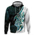 Proud Aotearoa Hoodie Maori Silver Fern Mix Paua Shell Pattern