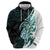 Proud Aotearoa Hoodie Maori Silver Fern Mix Paua Shell Pattern