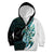 Proud Aotearoa Kid Hoodie Maori Silver Fern Mix Paua Shell Pattern