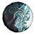 Proud Aotearoa Spare Tire Cover Maori Silver Fern Mix Paua Shell Pattern