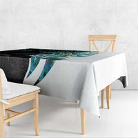 Proud Aotearoa Tablecloth Maori Silver Fern Mix Paua Shell Pattern LT14 - Polynesian Pride