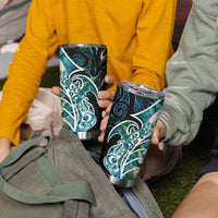Proud Aotearoa Tumbler Cup Maori Silver Fern Mix Paua Shell Pattern LT14 - Polynesian Pride