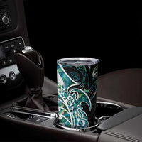 Proud Aotearoa Tumbler Cup Maori Silver Fern Mix Paua Shell Pattern LT14 - Polynesian Pride