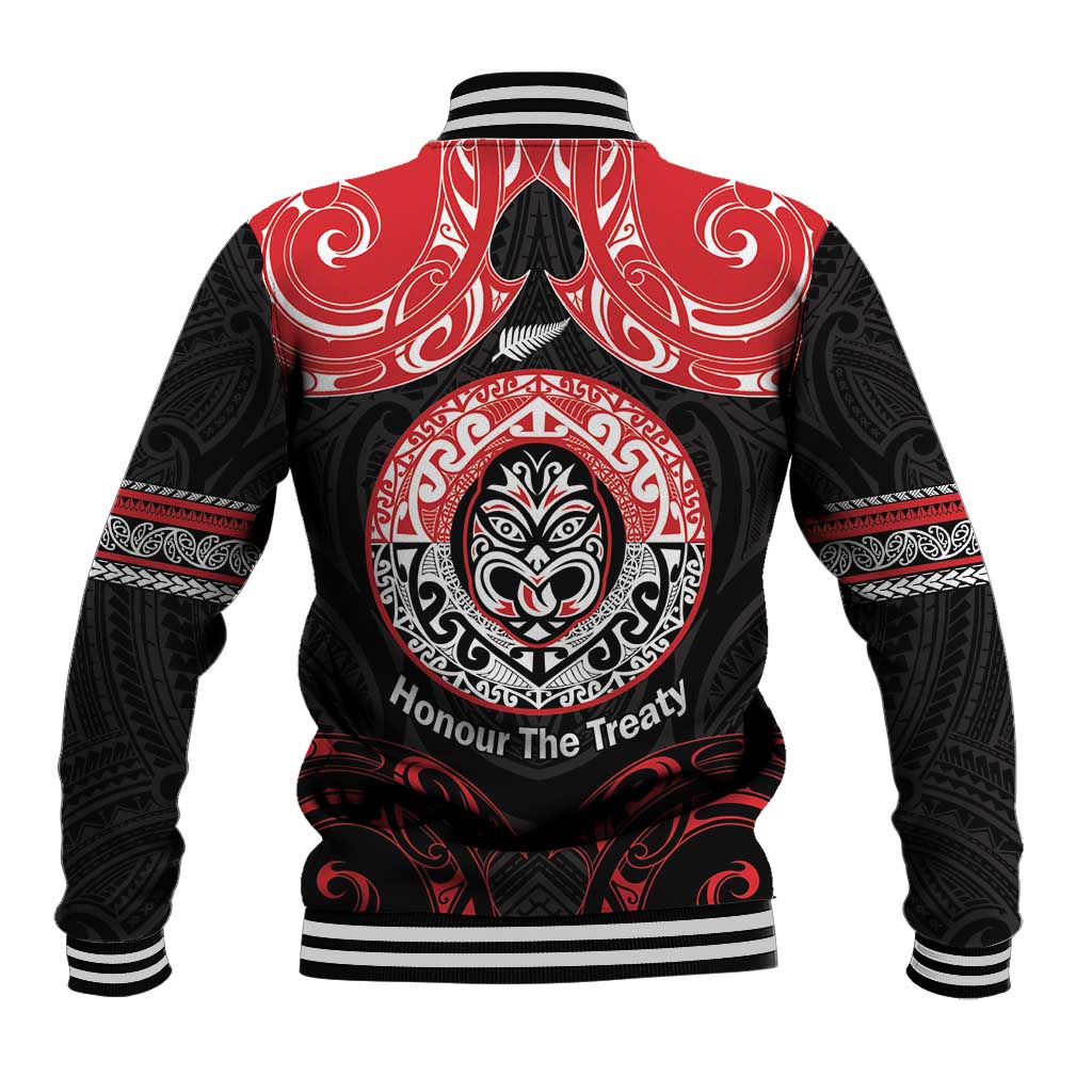 Aotearoa Toitu Te Tiriti Baseball Jacket Haka Tiki Honour The Treaty LT14 - Polynesian Pride