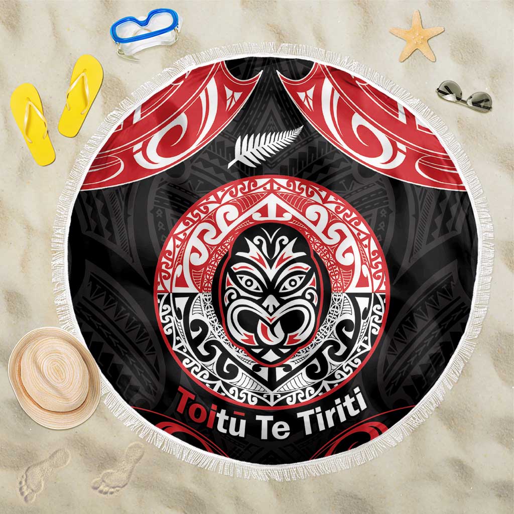 Aotearoa Toitu Te Tiriti Beach Blanket Haka Tiki Honour The Treaty