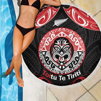 Aotearoa Toitu Te Tiriti Beach Blanket Haka Tiki Honour The Treaty LT14 - Polynesian Pride