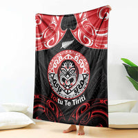 Aotearoa Toitu Te Tiriti Blanket Haka Tiki Honour The Treaty LT14 - Polynesian Pride