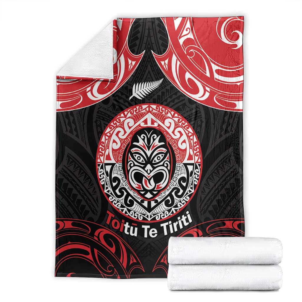 Aotearoa Toitu Te Tiriti Blanket Haka Tiki Honour The Treaty LT14 - Polynesian Pride