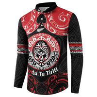 Aotearoa Toitu Te Tiriti Button Sweatshirt Haka Tiki Honour The Treaty LT14 - Polynesian Pride