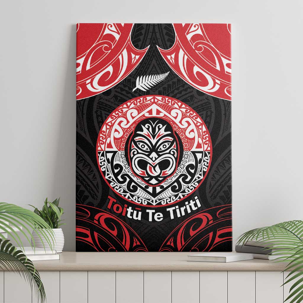 Aotearoa Toitu Te Tiriti Canvas Wall Art Haka Tiki Honour The Treaty LT14 - Polynesian Pride