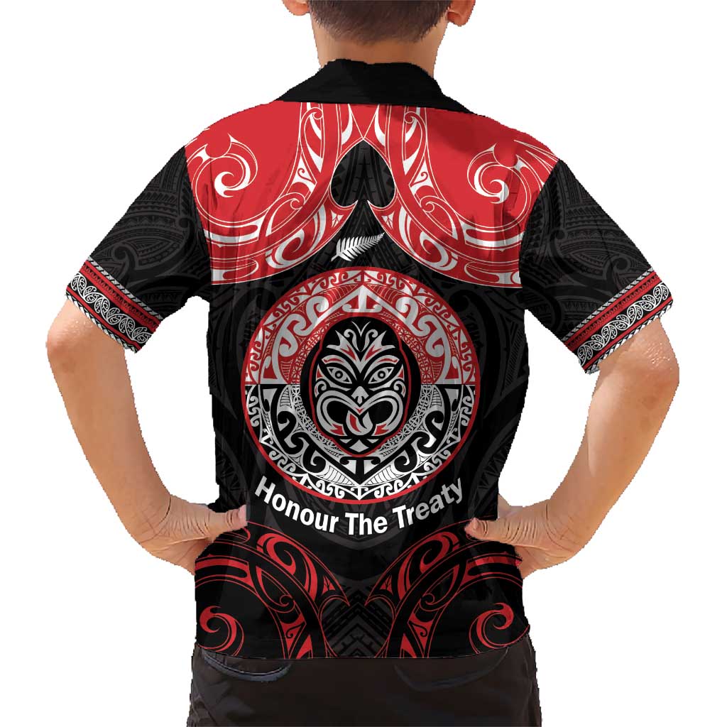 Aotearoa Toitu Te Tiriti Hawaiian Shirt Haka Tiki Honour The Treaty LT14 - Polynesian Pride