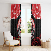 Aotearoa Toitu Te Tiriti Window Curtain Haka Tiki Honour The Treaty LT14 - Polynesian Pride