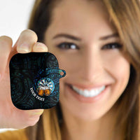 Personalized New Zealand Darts Beer AirPods Case Paua Shell Aotearoa Maori Tattoo - Polynesian Pride