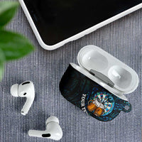 Personalized New Zealand Darts Beer AirPods Case Paua Shell Aotearoa Maori Tattoo - Polynesian Pride