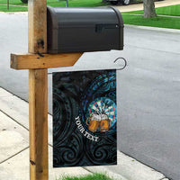 Personalized New Zealand Darts Beer Garden Flag Paua Shell Aotearoa Maori Tattoo - Polynesian Pride