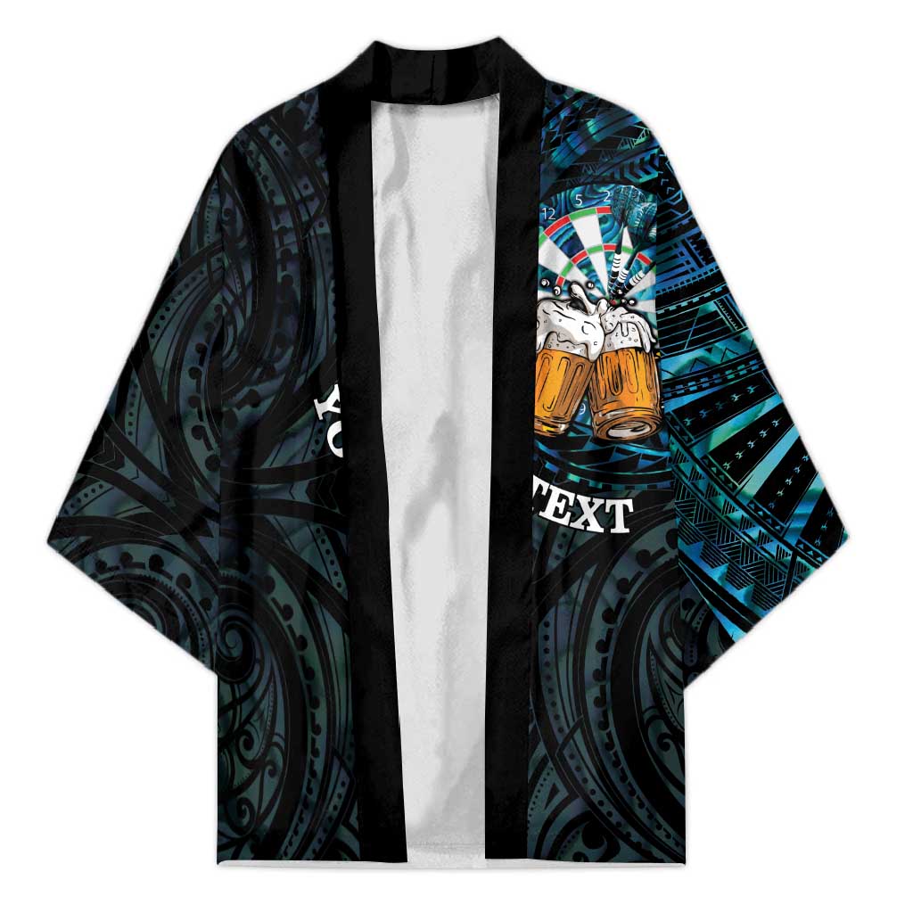 Personalized New Zealand Darts Beer Kimono Paua Shell Aotearoa Maori Tattoo - Polynesian Pride