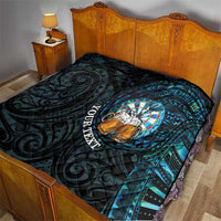 Personalized New Zealand Darts Beer Quilt Paua Shell Aotearoa Maori Tattoo - Polynesian Pride