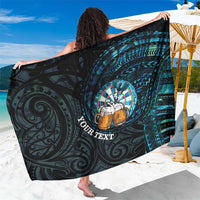 Personalized New Zealand Darts Beer Sarong Paua Shell Aotearoa Maori Tattoo - Polynesian Pride