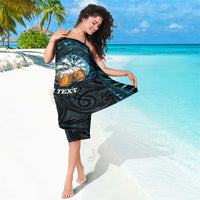 Personalized New Zealand Darts Beer Sarong Paua Shell Aotearoa Maori Tattoo - Polynesian Pride