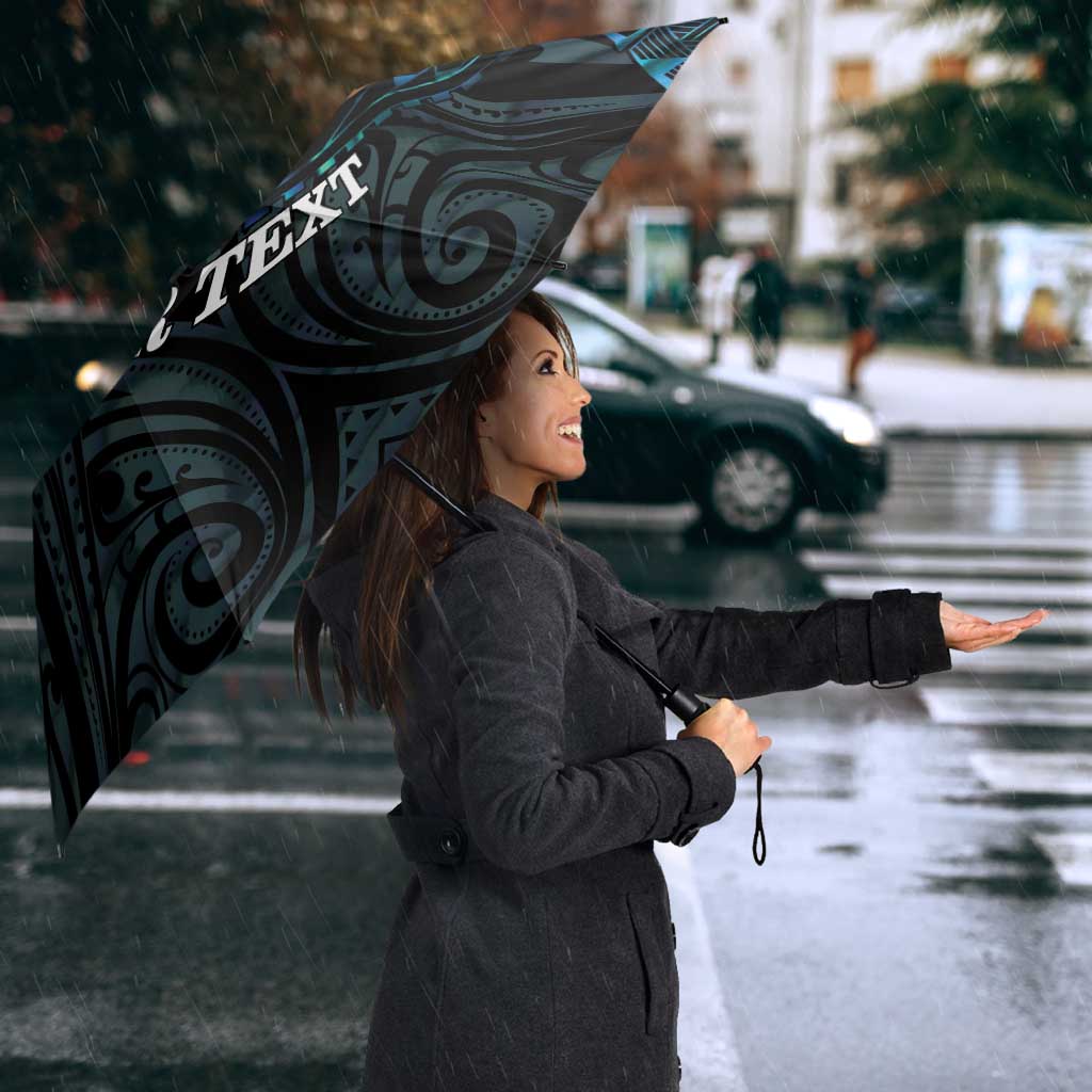 Personalized New Zealand Darts Beer Umbrella Paua Shell Aotearoa Maori Tattoo - Polynesian Pride